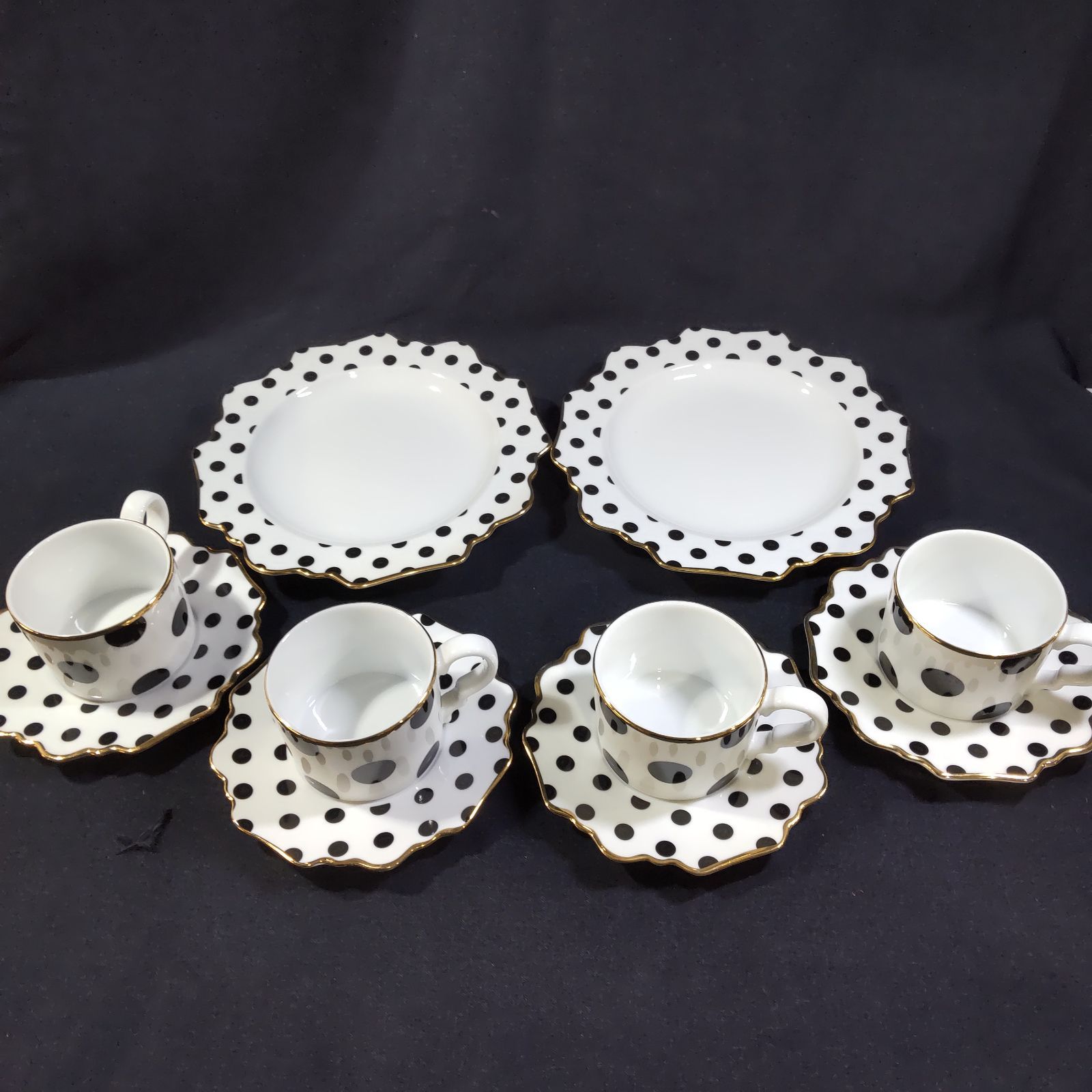 まとめ売り FrancFranc フランフラン ドット柄 水玉柄 プレート 皿