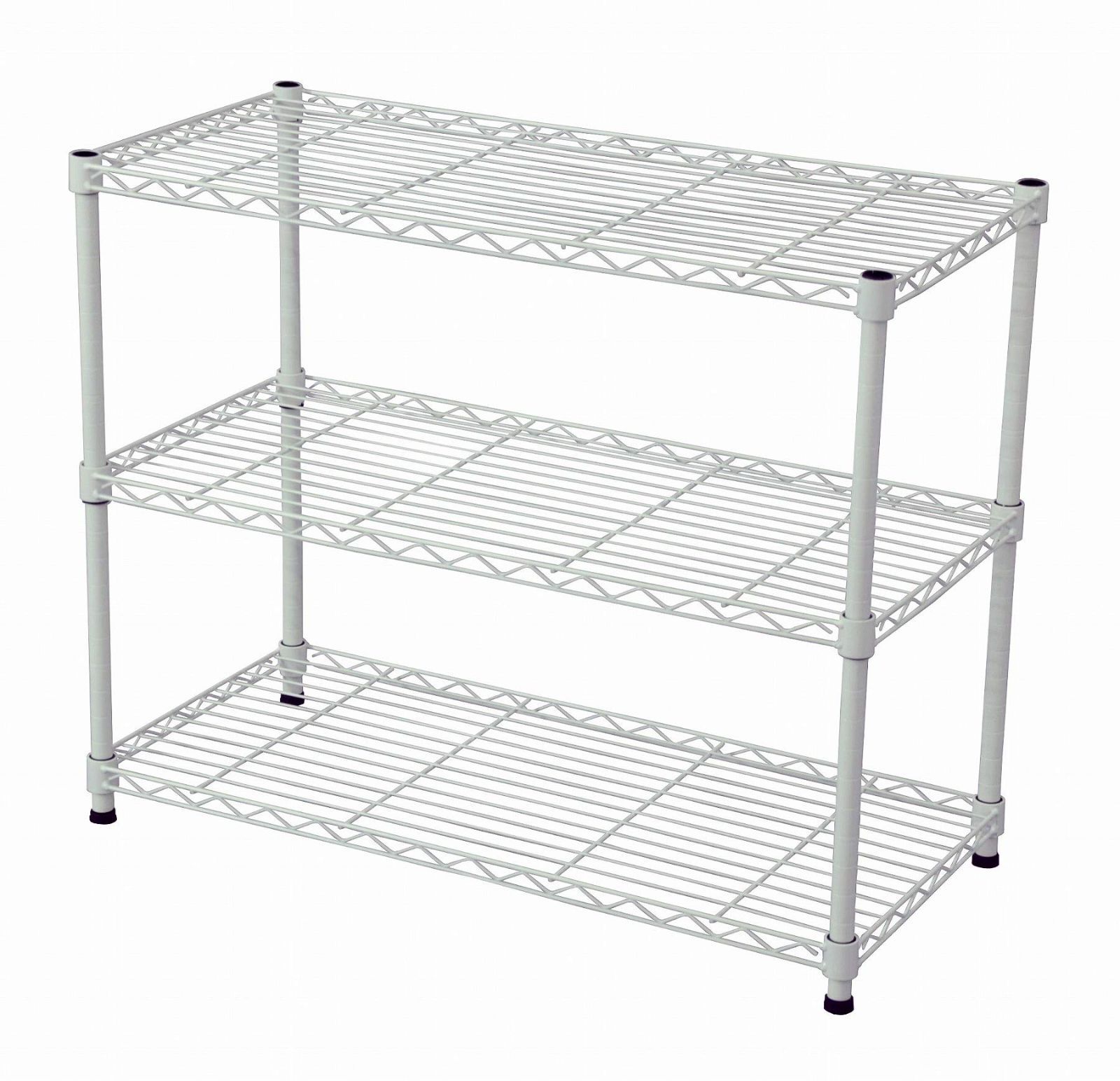 【在庫処分】19φスチールラックセット 75x35x61.8cm ホワイト NS-7535WH メタルラック本体 (AIS) エイ・アイ・エス