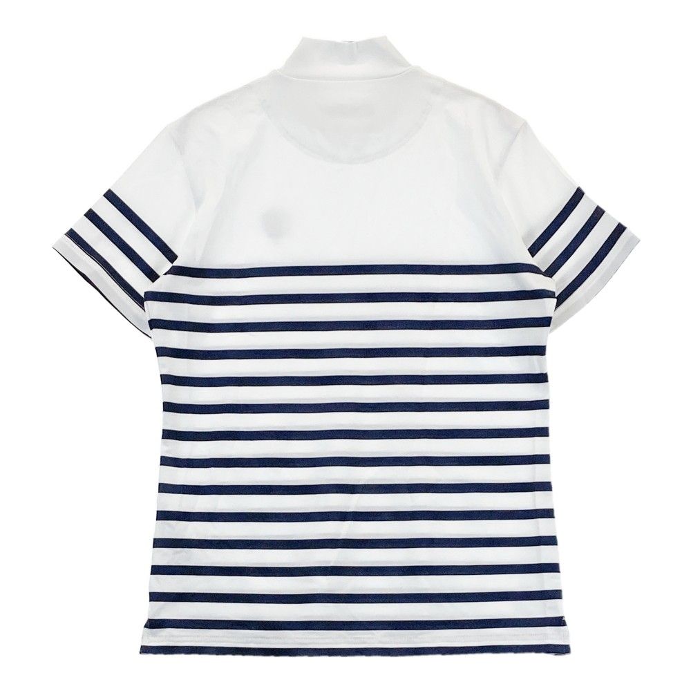 サイズ：S Felisi フェリージ IL GOLF ハイネック半袖Tシャツ ボーダー柄 ホワイト系 [240101422611] ゴルフウェア レディース ストスト サイズ：S Felisi フェリージ IL GOLF ハイネック半袖Tシャツ