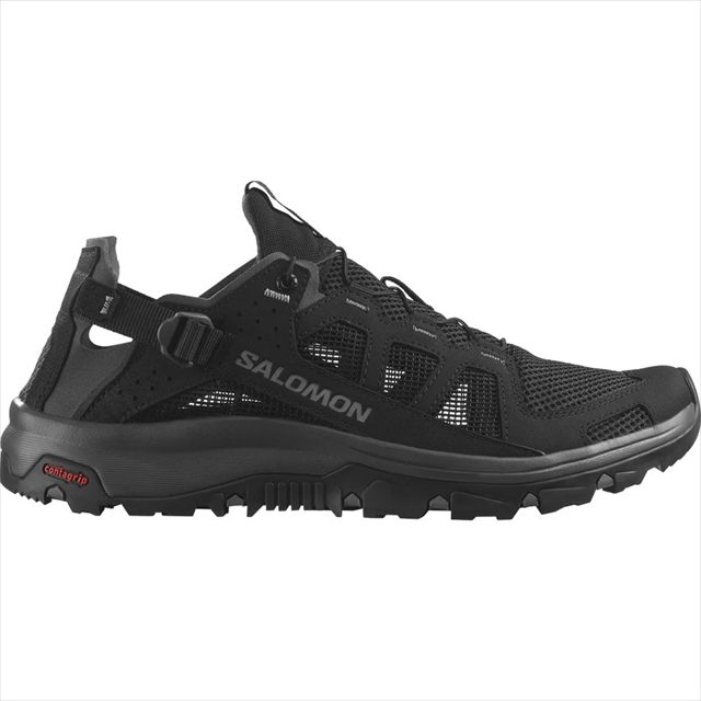 SALOMON サロモン ウォーターシューズ メンズ TECHAMPHIBIAN 5 L47115100 BLACK テックアンフィビアン マリンシューズ 水陸両用 マウンテンサンダル スニーカー 靴 クッション ハイキング マリンスポーツ 川遊び