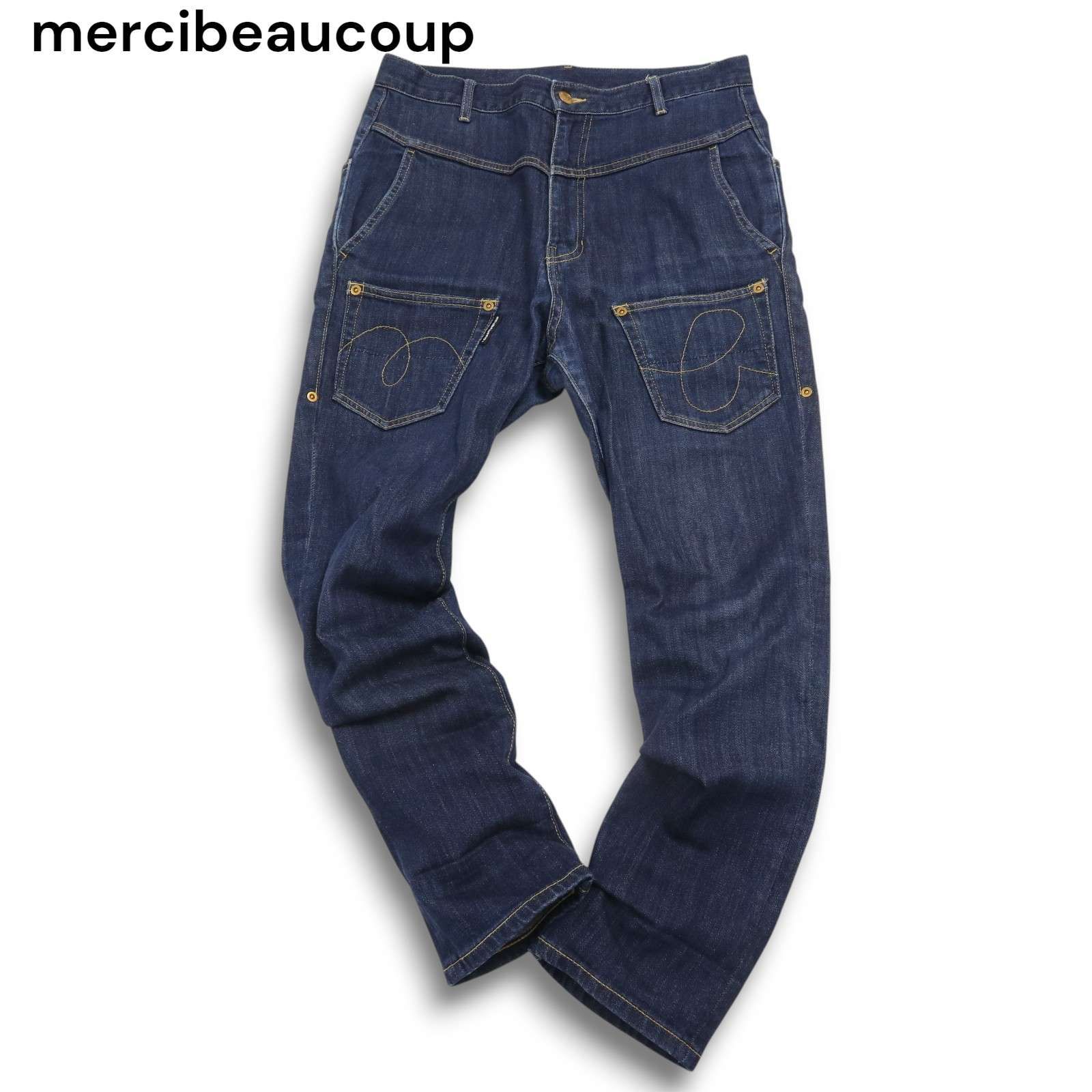 mercibeaucoup メルシーボークー　 うしろまえデニムパンツ mercibeaucoup,（メルシーボークー）の「メルシーボークー