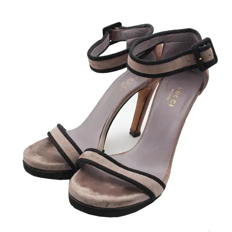 グッチ スウェード アンクル ストラップ シューズ 36