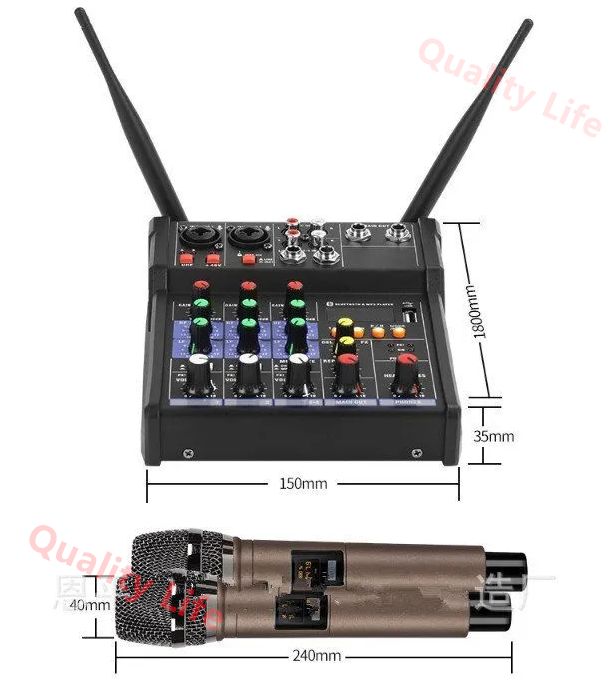 ミキシングコンソール マイクロフォン付きです