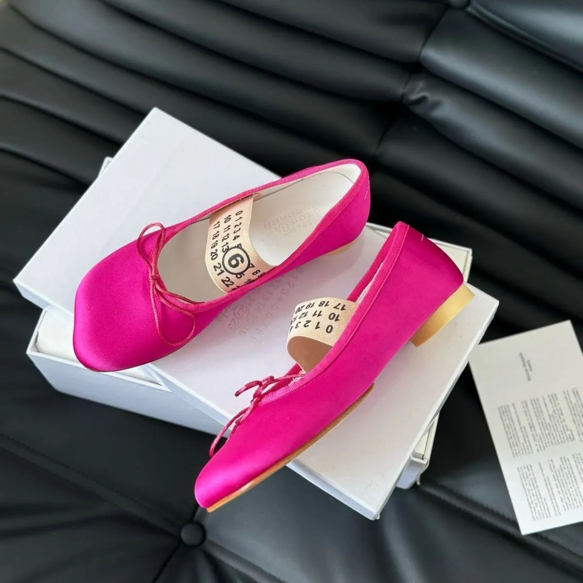 マルジェラ バレエシューズ ピンク MM6 Maison Margiela