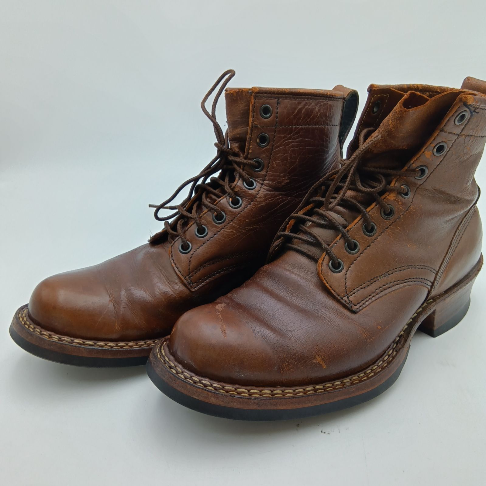 ホワイツ Whites スモークジャンパー ブラウン 牛革 8.5D 10E ホワイツ white\u0027s バウンティハンター スモークジャンパー