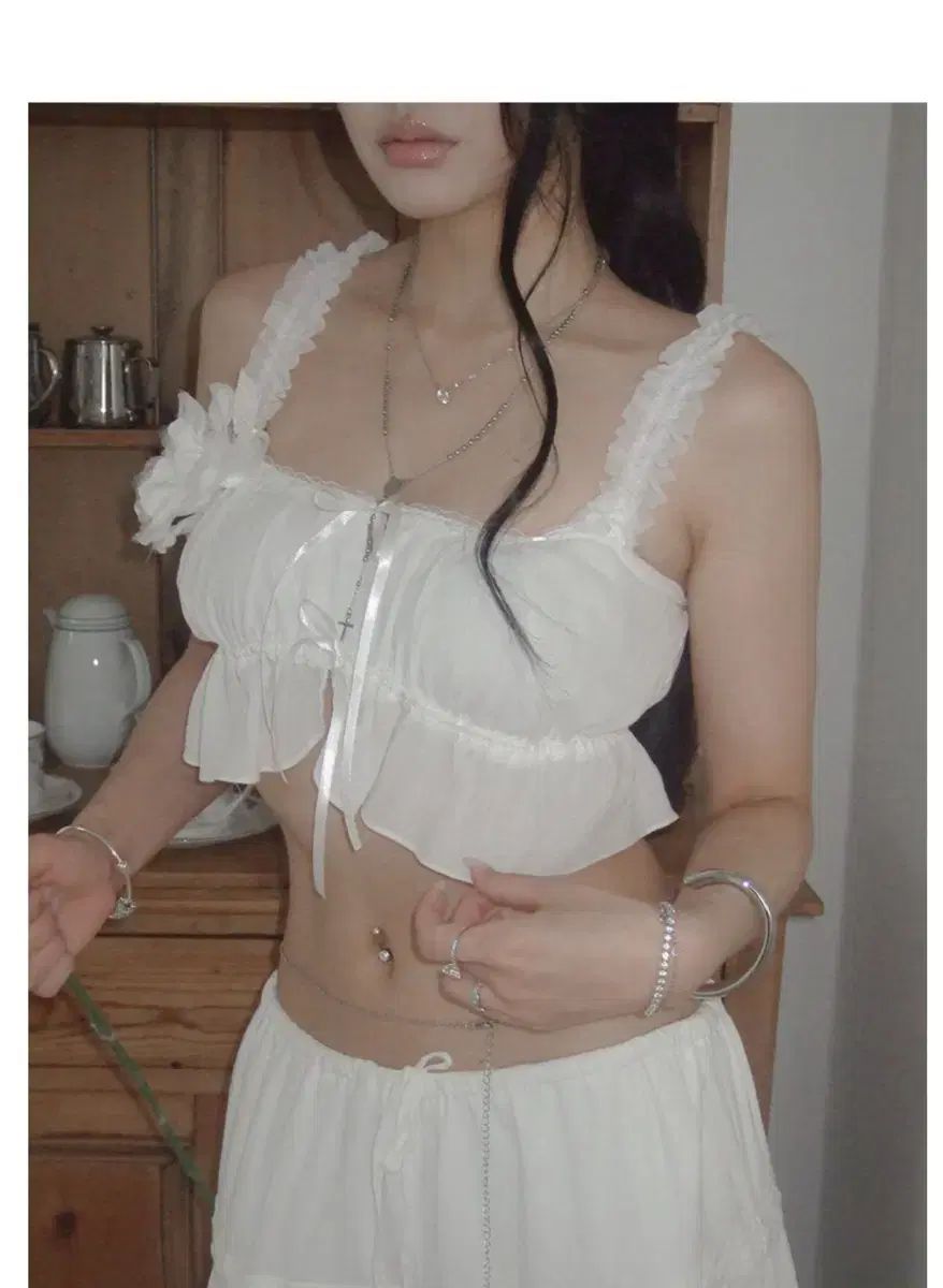 エンジェルナンバー 555 ブラン スカート ＆ 恋人の フリル トップス