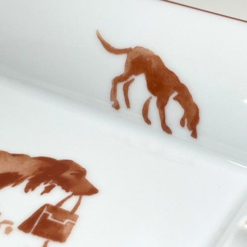 エルメス HERMES 犬 ドッグ コッカースパニエル 灰皿 アッシュトレイ HERMES エルメス アッシュトレイ 灰皿 小物入れ 鍵置き ドッグ