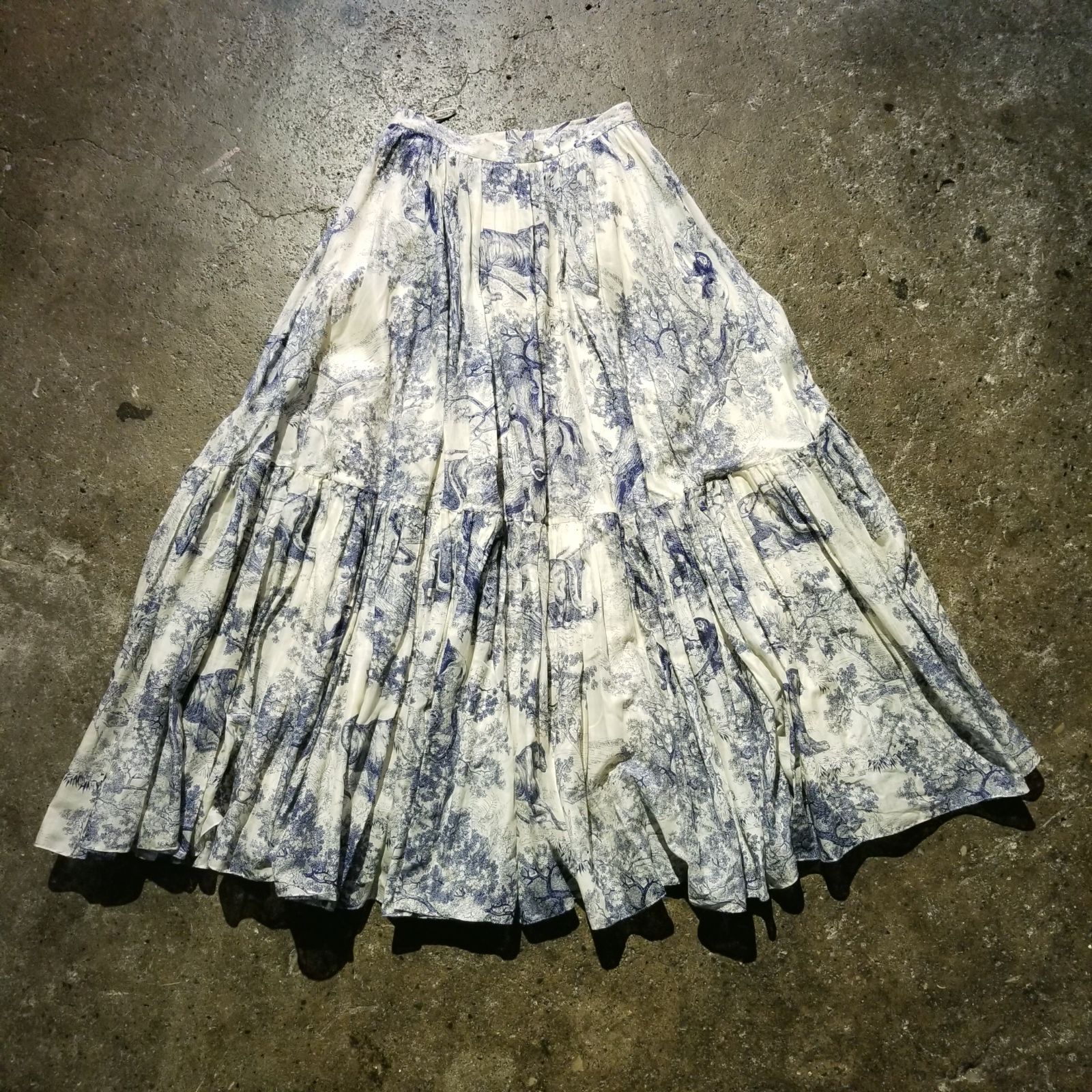 Christian Dior 19ss トワルドジュイ ボリュームプリーツ