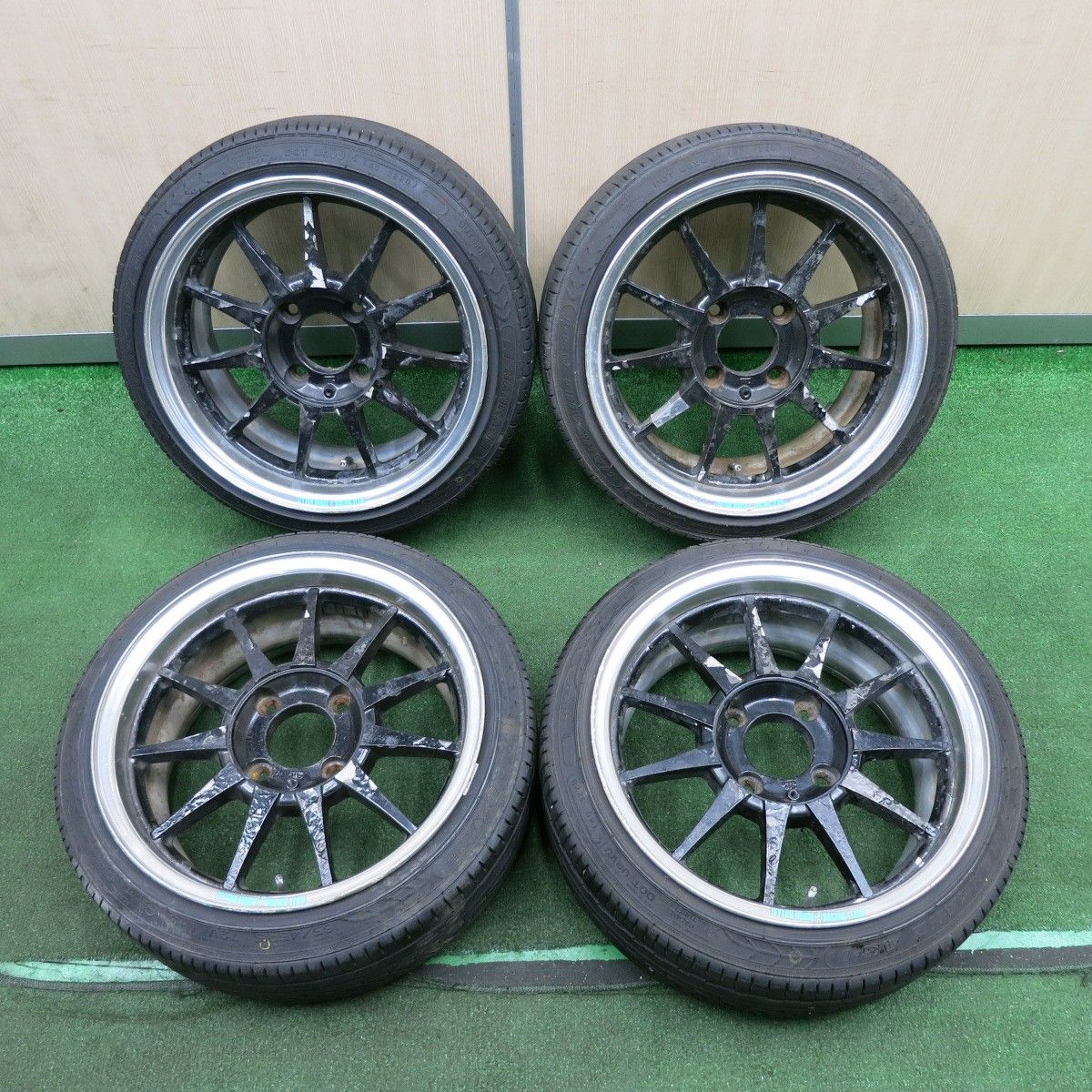 送料無料* 超バリ溝！20年！ほぼ10分☆LEYTON HOUSE RACING TEAM 165/45R15 ナンカン AS-1 レイトンハウス  PCD114.3/4H☆4032604TNノ - メルカリ