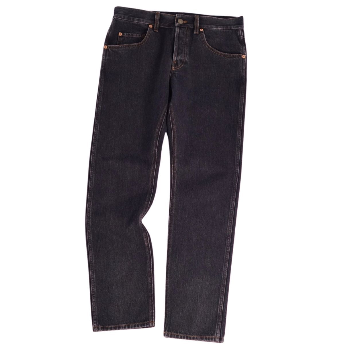 美品 グッチ GUCCI パンツ デニムパンツ コットン ボトムス メンズ イタ