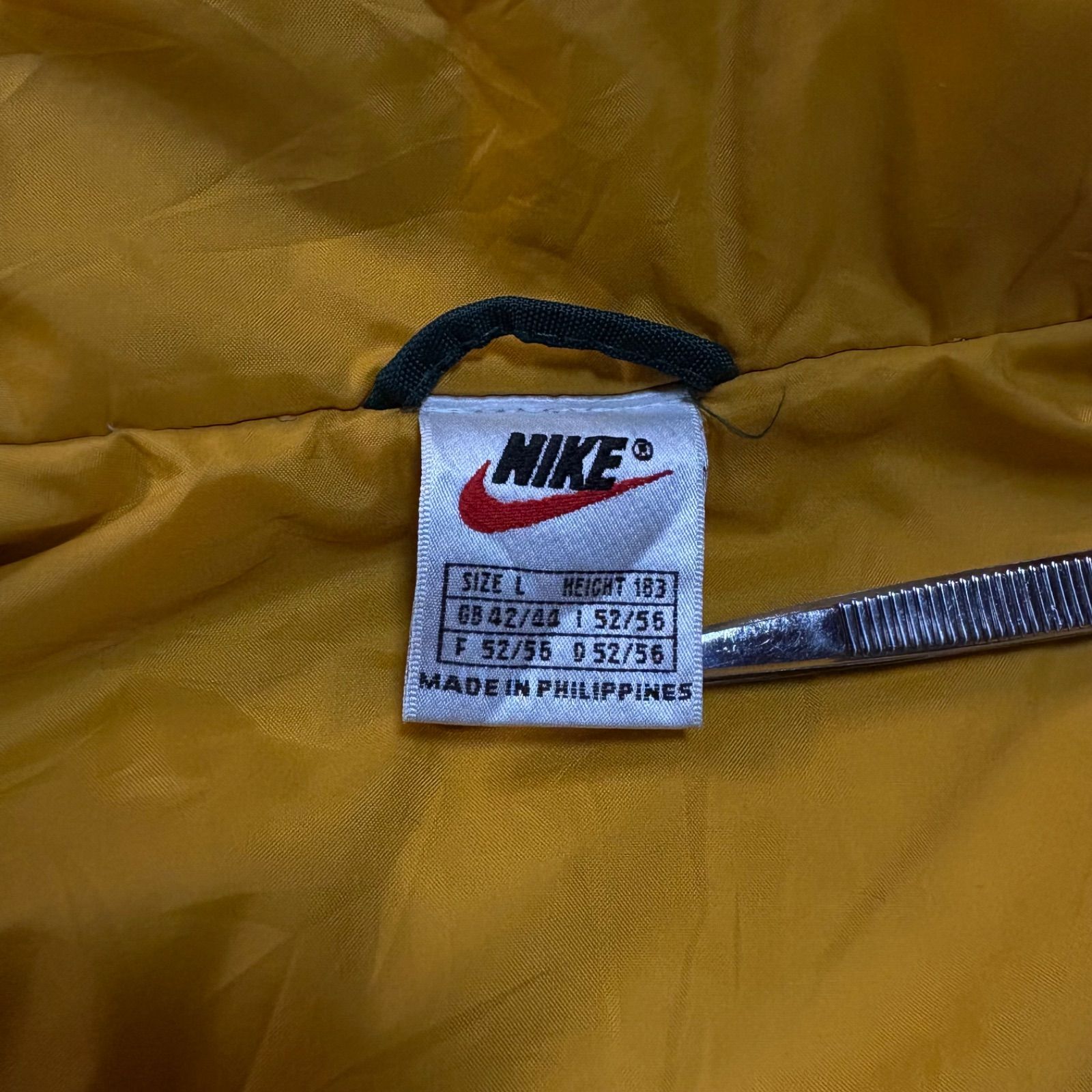 NIKE ナイキ PaddedJacket パディングジャケット フード付き 中綿 銀 