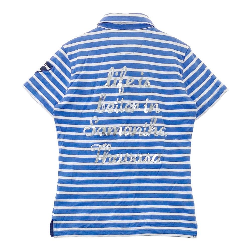 Samantha Thevasa ポロシャツ 水色 SAMANTHA THAVASA公式 サマンサ