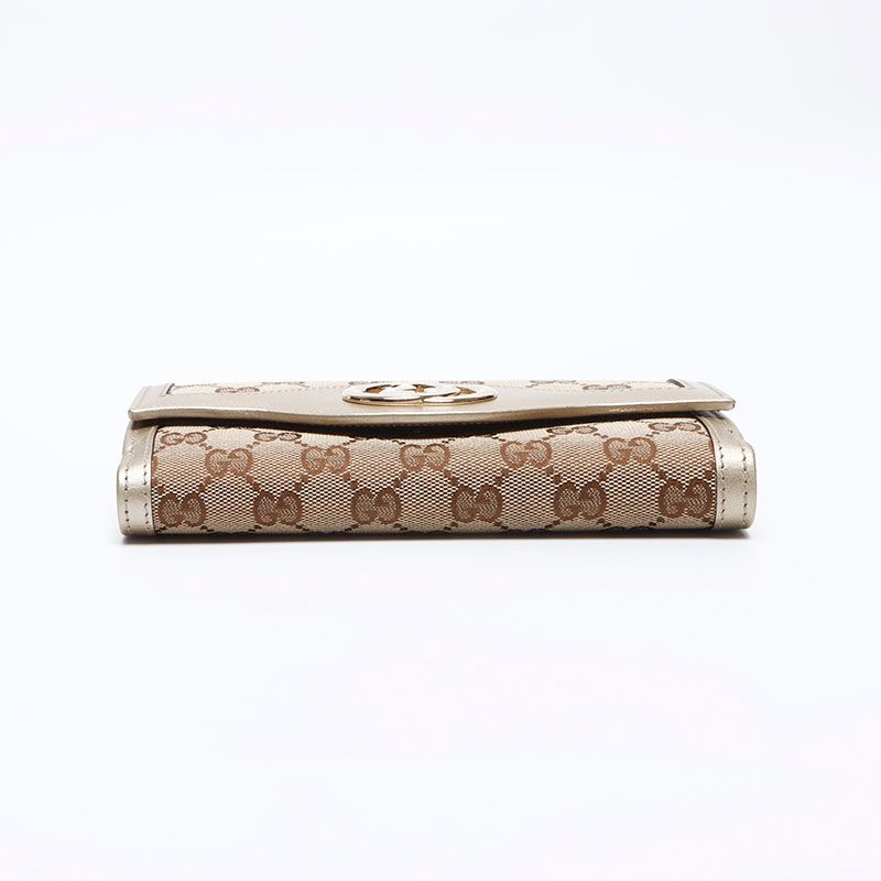 GUCCI グッチ 長財布 GGキャンバス インターロッキング - メルカリ