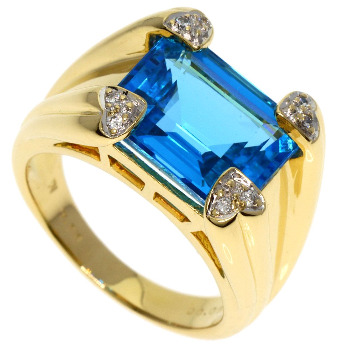 Ponte Vecchio ポンテヴェキオ ブルートパーズ ダイヤモンド リング