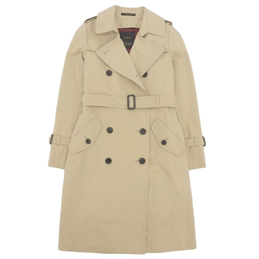 美品 SANYOCOAT サンヨーコート 100年コート ライナー付き コットン