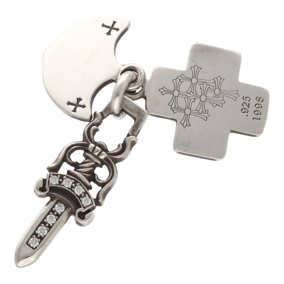 クロムハーツ　スリートリンケッツ　SV925 CHROME HEARTS【中古】 中古】 CHROME HEARTS クロムハーツ 3トリンケッツ SV925
