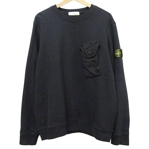 STONE ISLAND ブラック トレーナーBLACKS Stone Island ブラック
