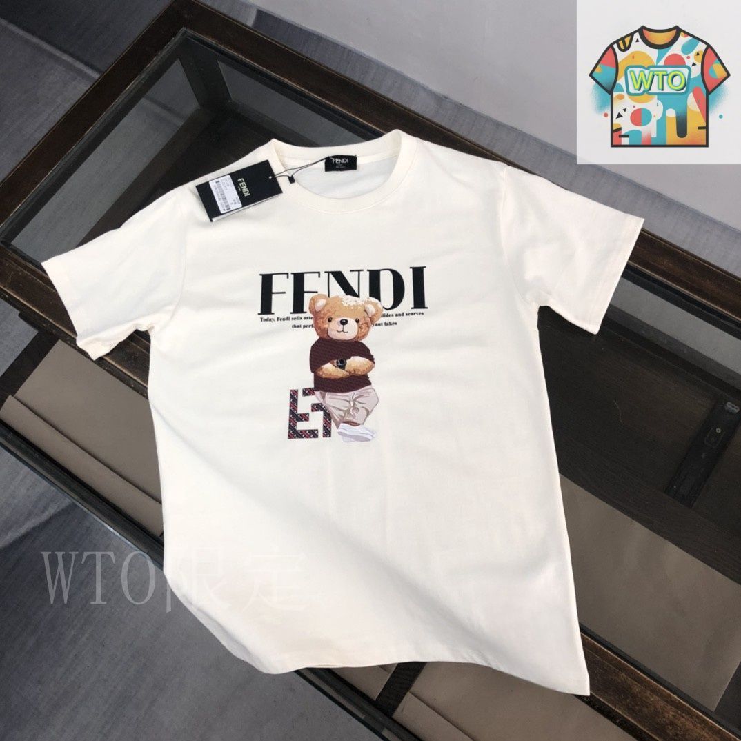 FENDI 25SS フェンディ ポストカードプリント シルク 半袖シャツ シャツ シルク ホワイト | Fendi