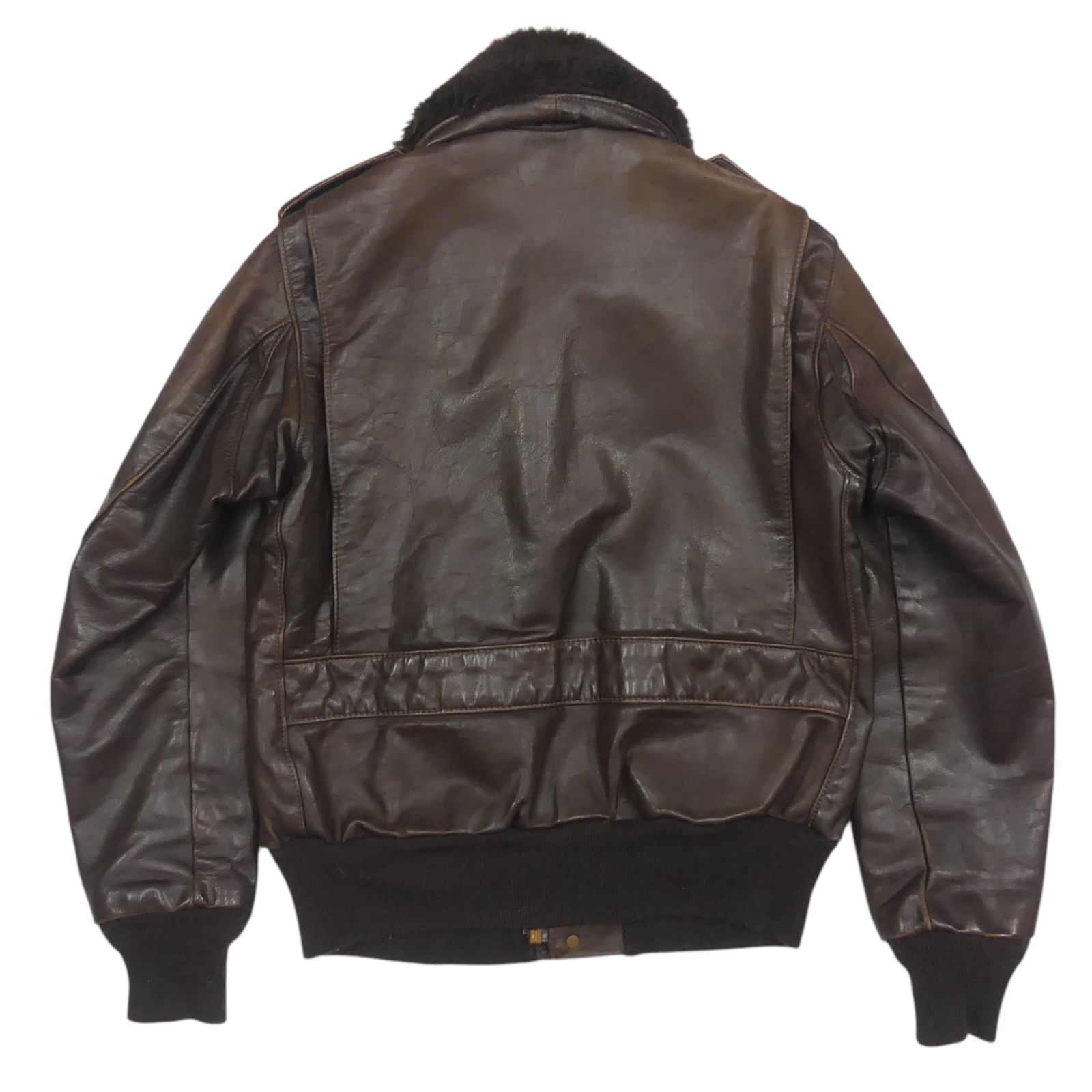 美品/希少✨schott フライトジャケット　G-1 184SM 本革　黒　40 schott - Schott ショット G-1 レザーフライトジャケット 40 茶