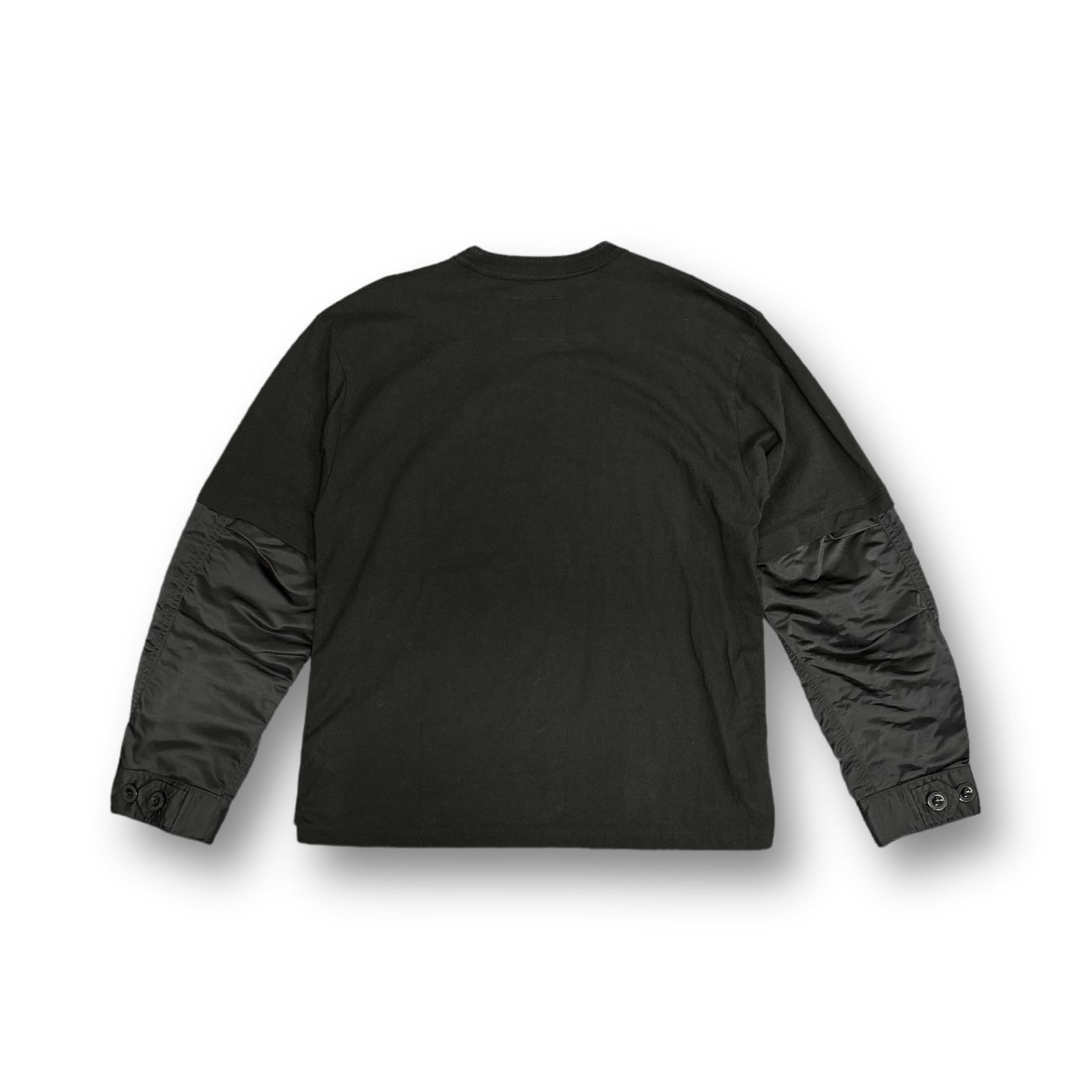 sacai 22AW Nylon Twill Mix L/S T-Shirt ナイロンツイル