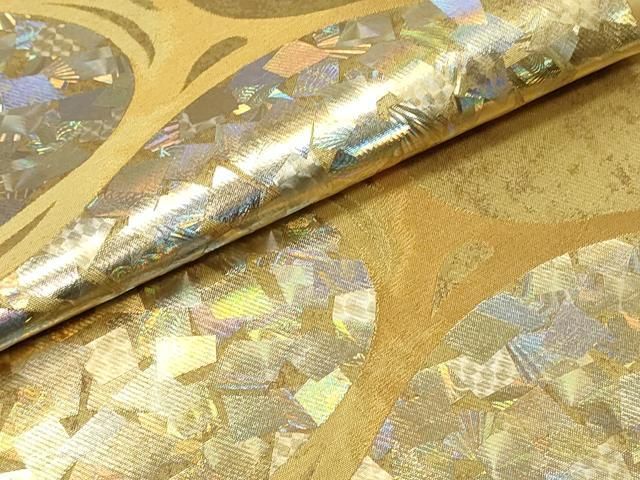 平和屋着物○金彩友禅作家 金彩の魔術師 堀省平 金煌織 六通柄