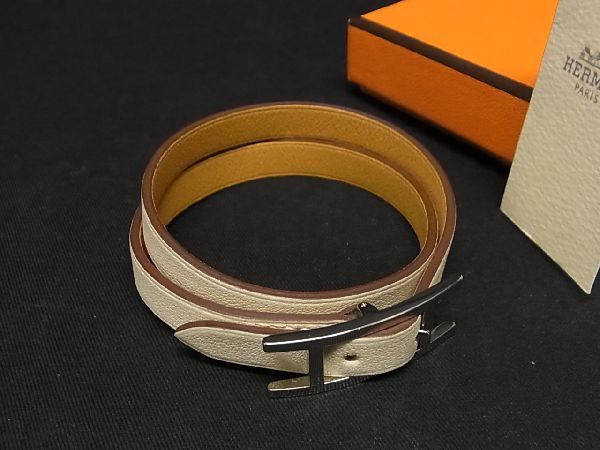 □新品同様□ HERMES エルメス アピ3 レザー シルバー金具