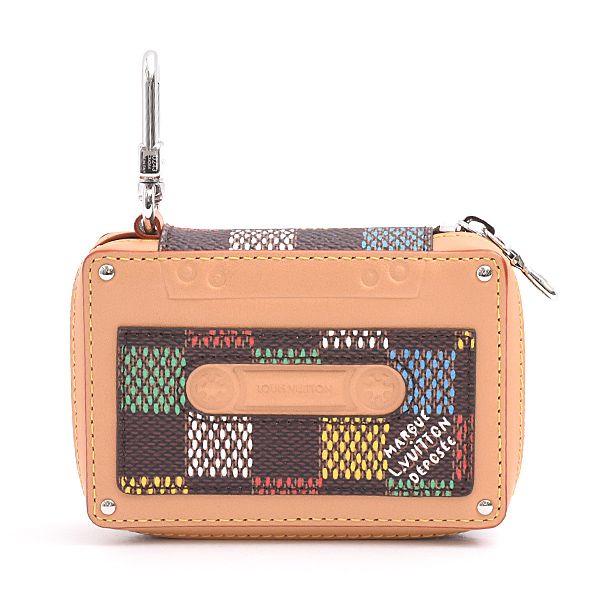 ルイヴィトン 小物 メンズ LVバーズ ダミエ バッグチャーム LVテープ チャーム ブラウン マルチ Louis Vuitton M02431