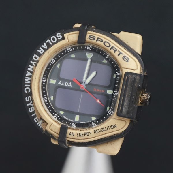 ALBA アルバ V851-5000 SOLAR ソーラー デジタル腕時計 箱付 ALBA アルバ V851-5000 SOLAR ソーラー デジタル腕時計 箱付 ヨドバシ
