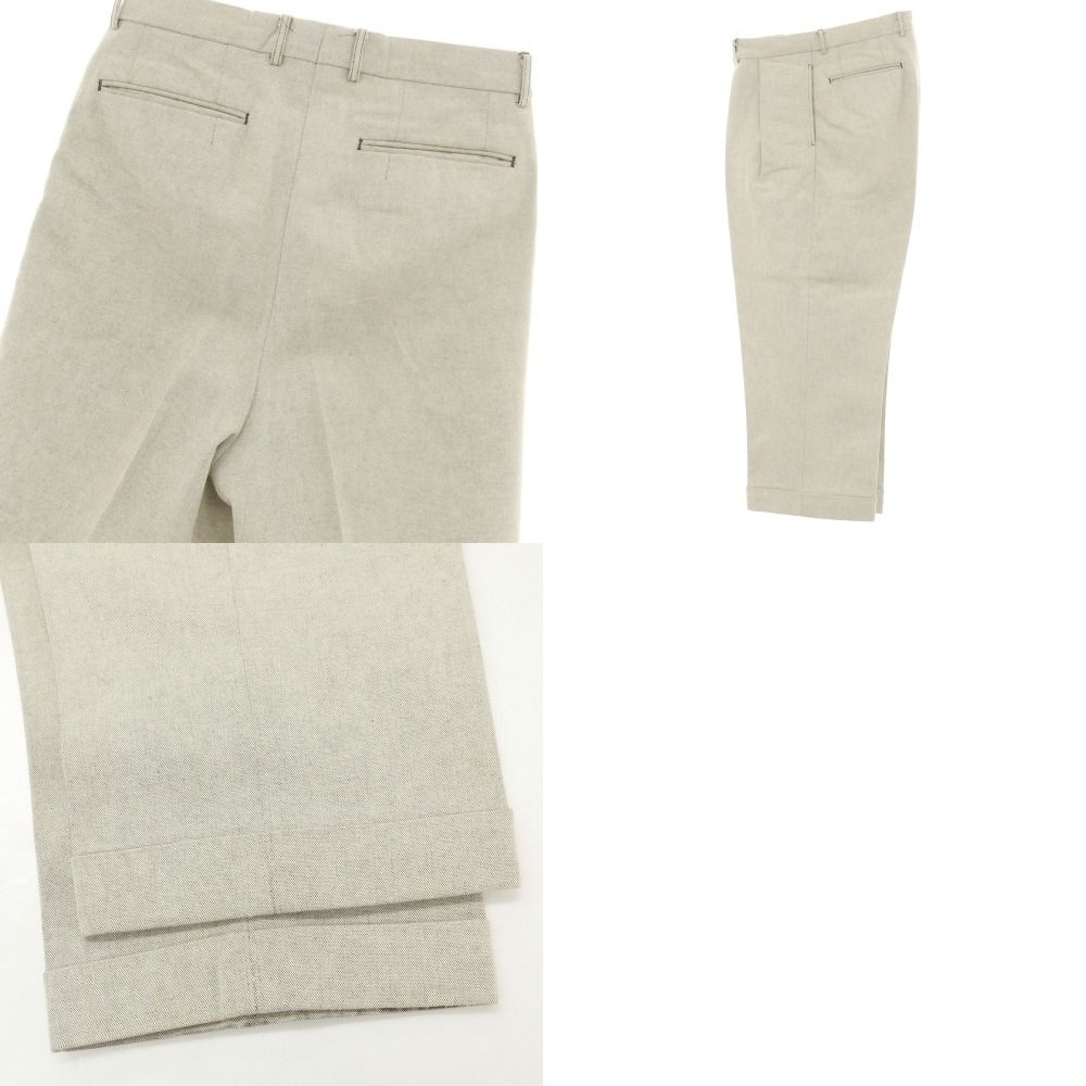 中古】ニート NEAT コットン ワイド カジュアルスラックスパンツ