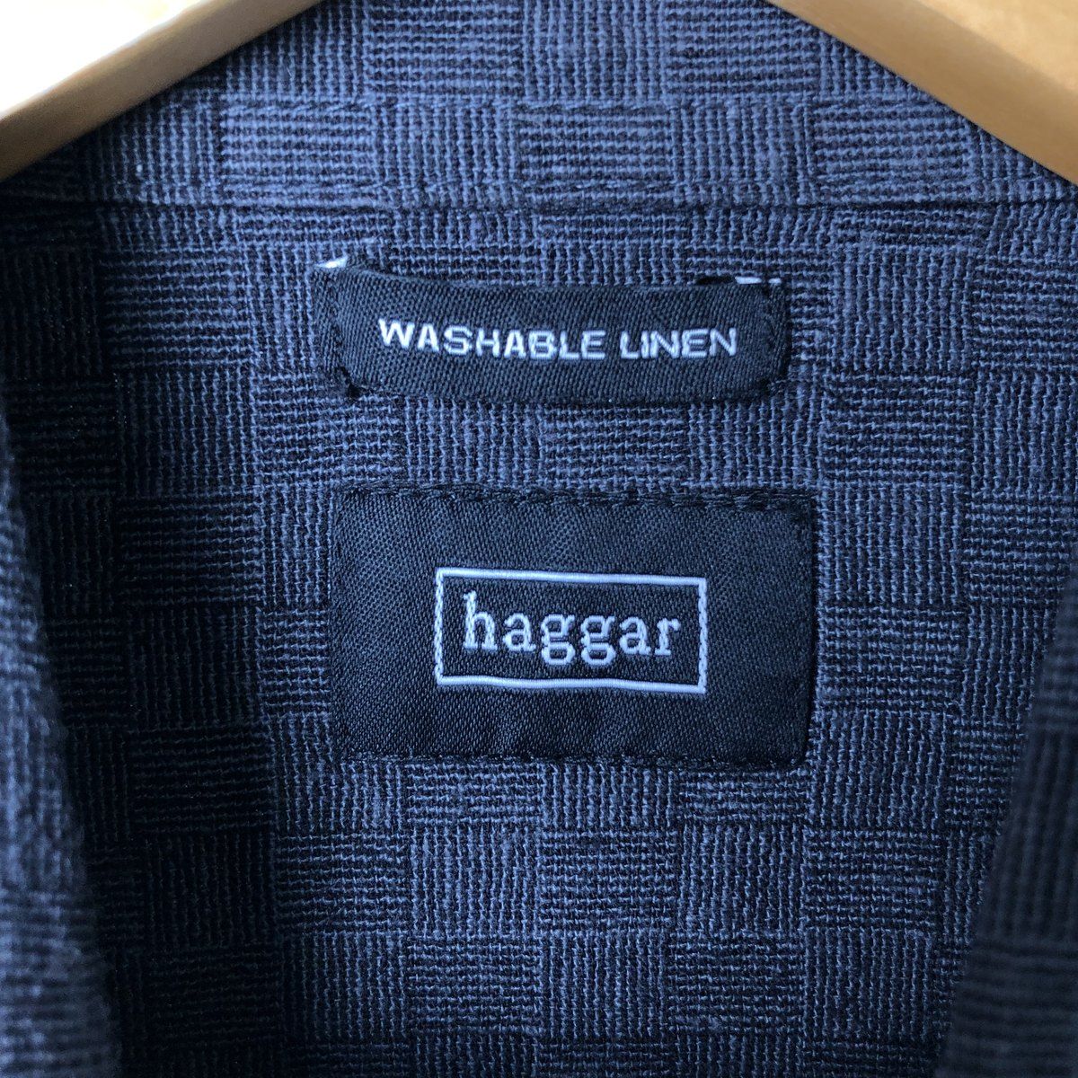haggar レーヨン rayon スミクロ 半袖シャツ　黒　ヴィンテージ M 楽天市場】US古着 haggar. リネン×レーヨン ラインシャツ 半袖