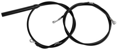 ハンドルバー ケーブル＆ブレーキラインキット Upper-Only ブラック 18～20インチエイプハンガー 2021～25年ツーリングモデル 但し一部モデルを除く