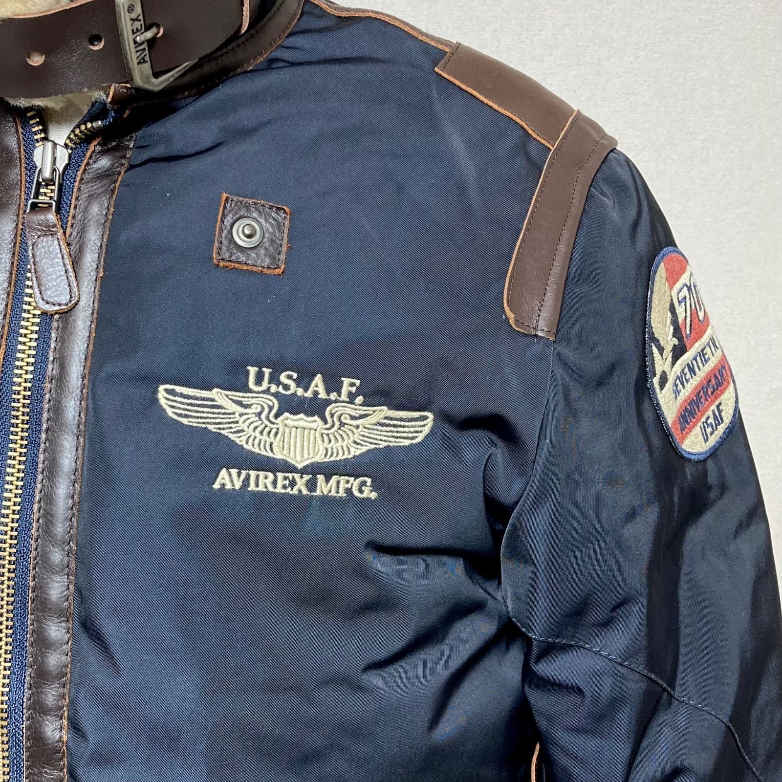 AVIREX / アヴィレックス B-3 ムートン ダウンジャケットUSAF