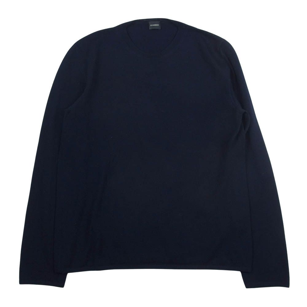 Crew-neck jumper JIL SANDER ネイビー 長袖カットソー 44 【公式通販】