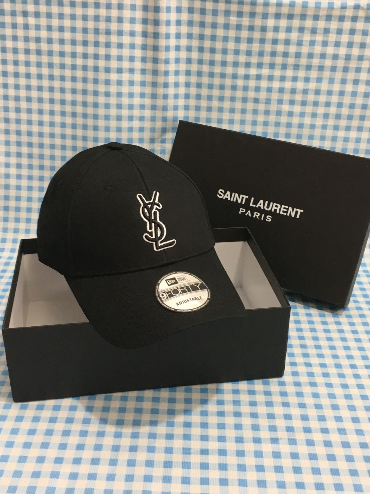 Yves Saint Laurent YSL イヴサンローラン ベースボールキャップ ニューエラ ブラック メンズ レディース