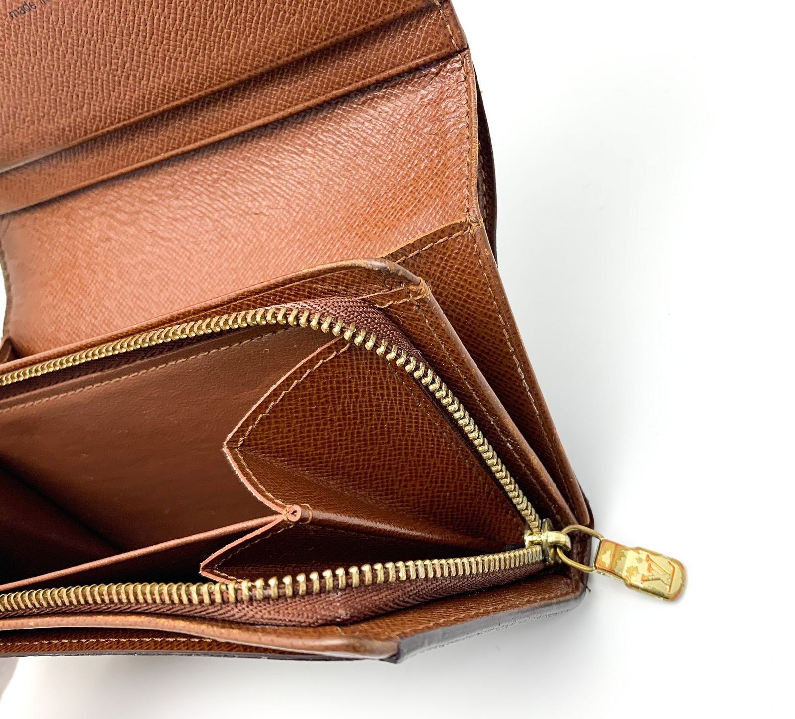 LOUIS VUITTON モノグラム ポルトモネ ビエトレゾール ファスナー付き  