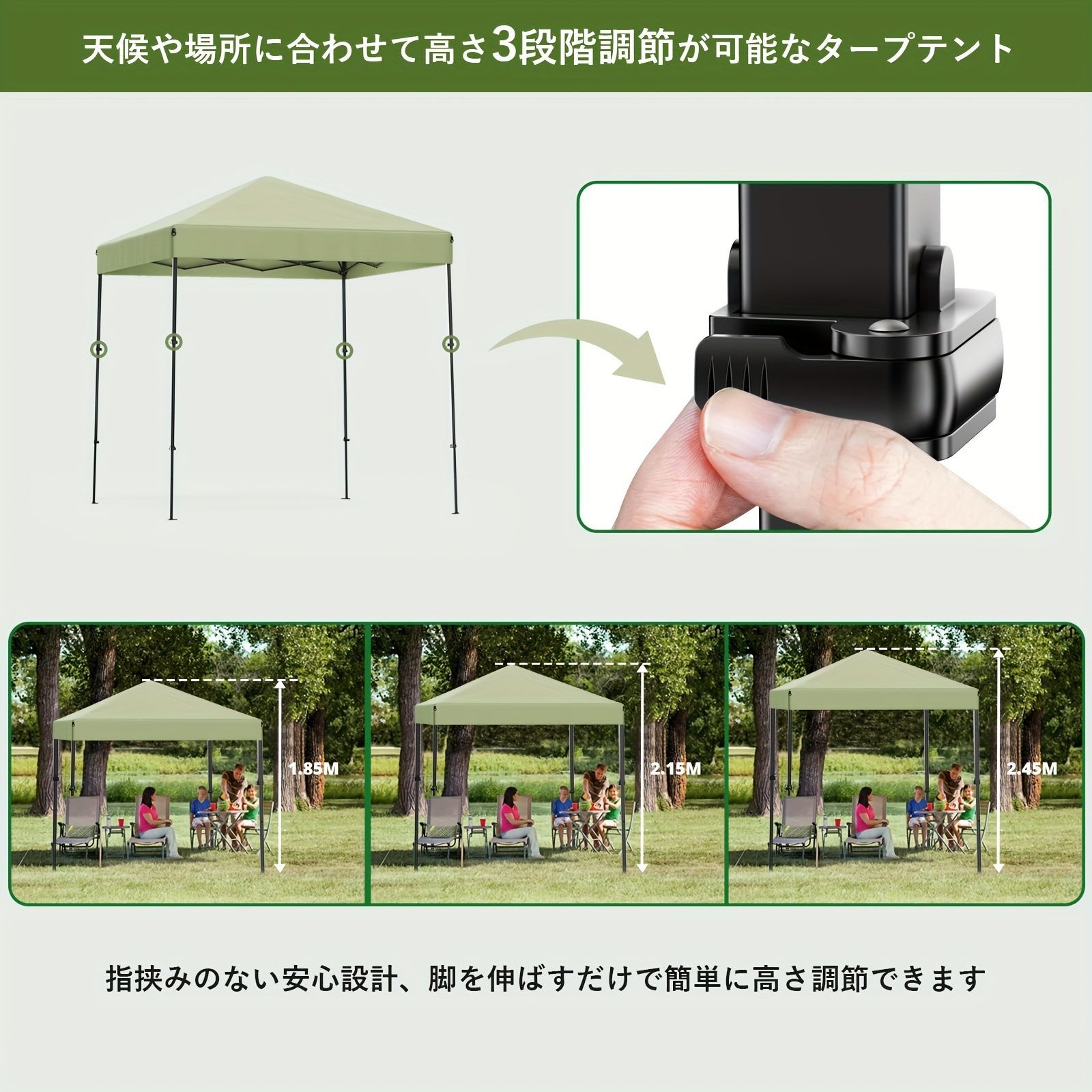 UVカットテント グレー 97%カット Amazon.co.jp: And C ポップアップテント UVカット98% 遮熱 遮光