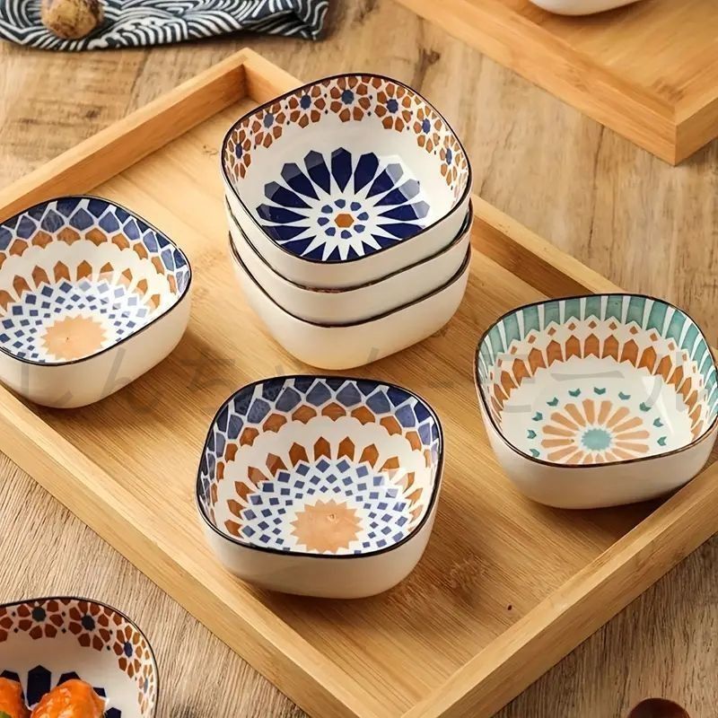 ジェラです プレートとボウルセット 48ピース磁器食器セット 8人用サービス ボウル