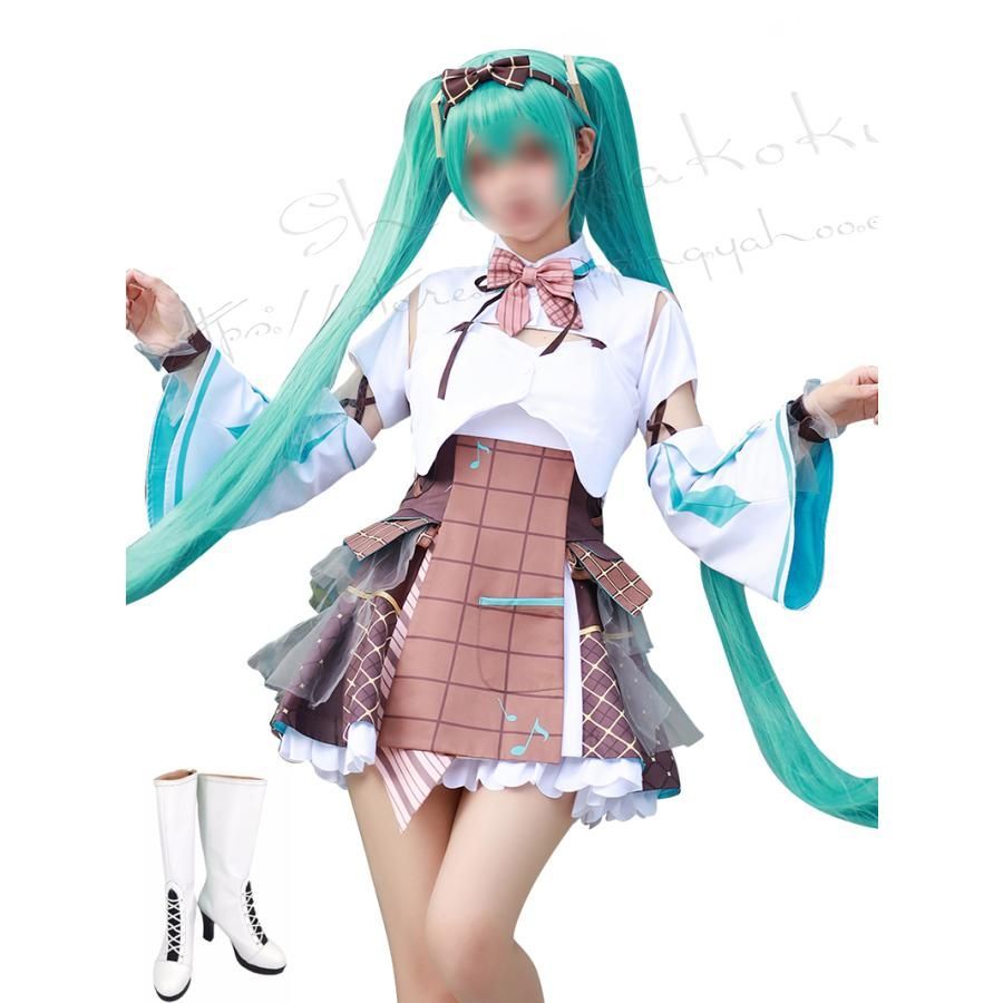 VOCALOID ボーカロイドシリーズ 風 初音MIKU サンシャイン休暇 コスプレ衣装 ウィッグ 変装 仮装 コスチューム 撮影 祭り