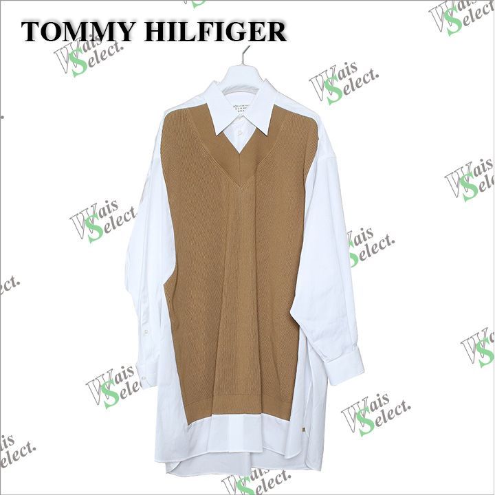 メゾンマルジェラ MAISON MARGIELA シャツワンピース ニット重ね