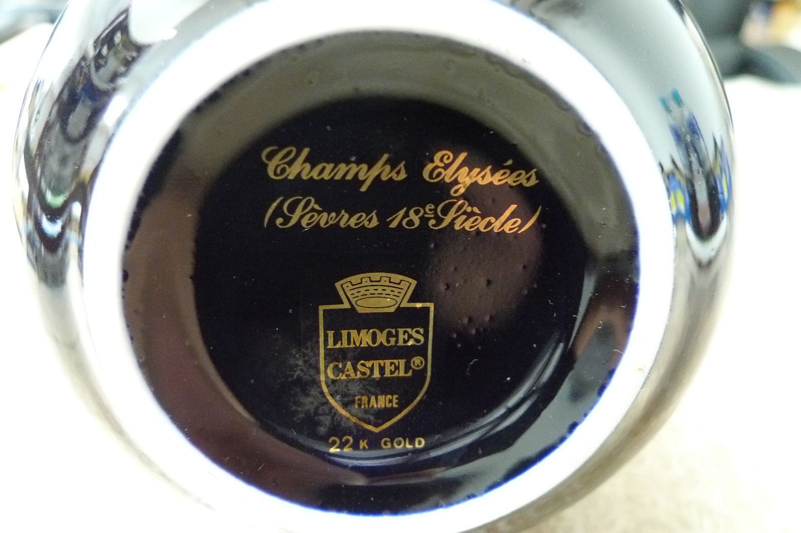 LIMOGES CASTEL リモージュ キャッスル 水差し 22K 金彩 陶器 フランス LIMOGES CASTEL リモージュ キャッスル 水差し 22K 金彩 陶器 フランス