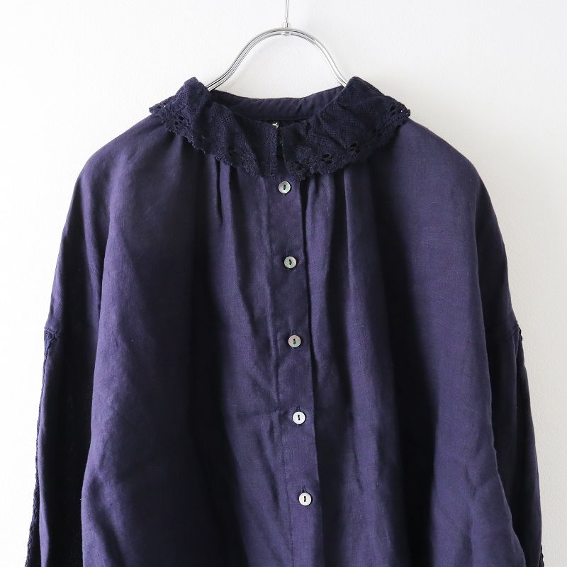 2023/定価2.4万】ネストローブ nest Robe *リネン×レースショート 