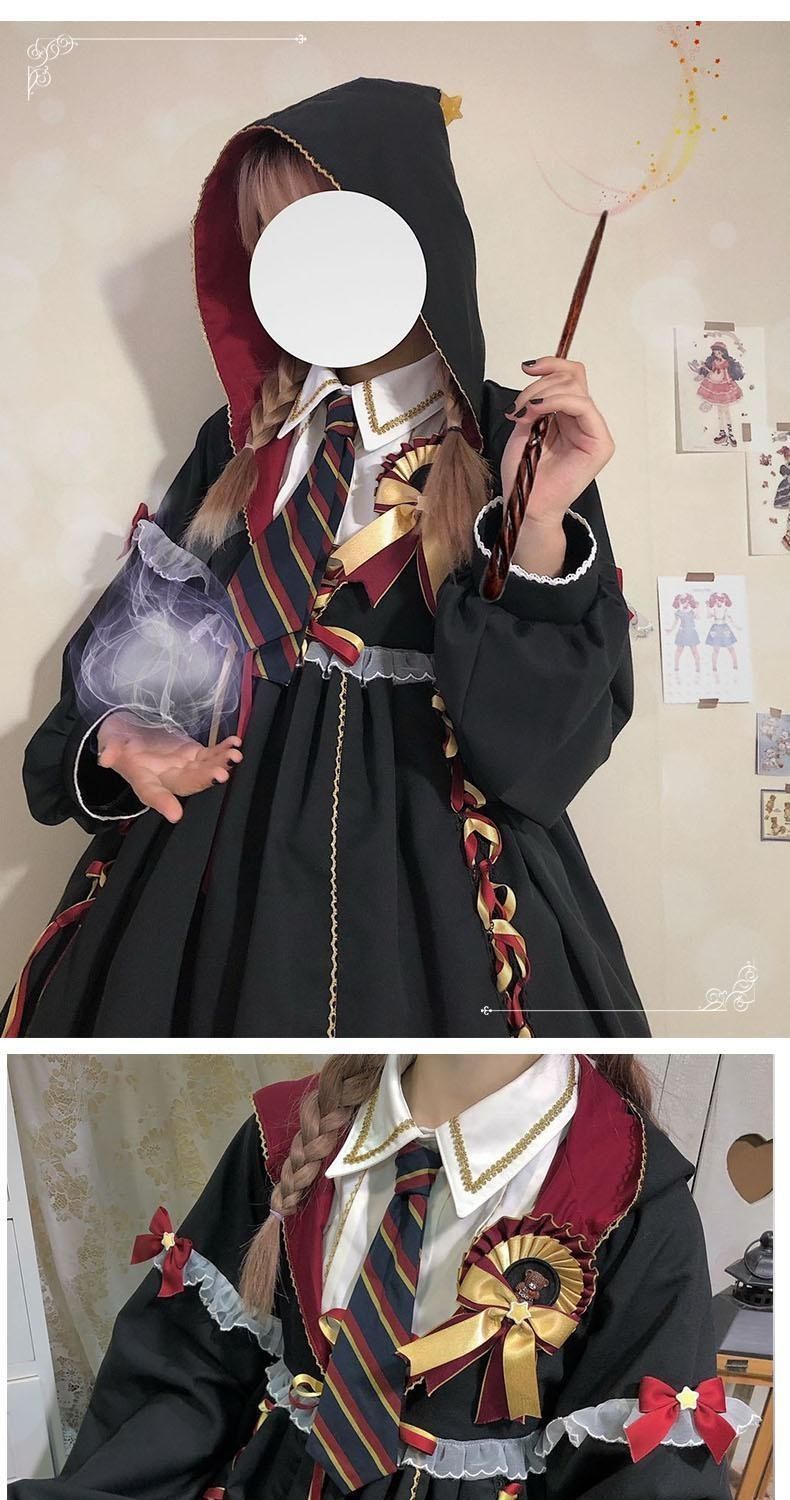 魔法少女風フード付きロリータワンピース – Belchic