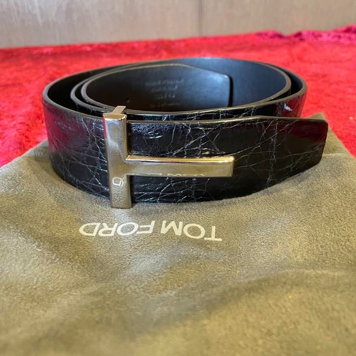 定価40万以上 TOMFORD トムフォード Tバックル クロコダイル ワニ革  