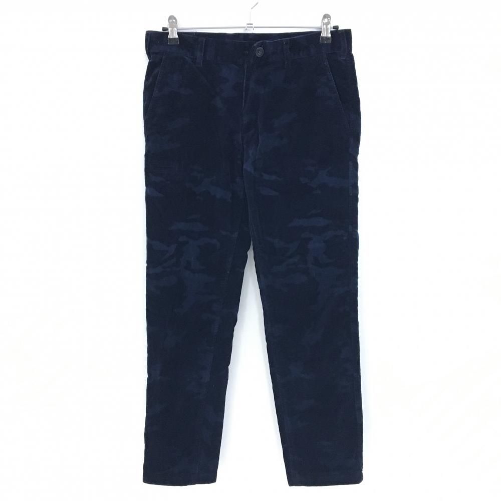 超美品】ビームスゴルフ コーデュロイパンツ ネイビー 迷彩 カモフラ