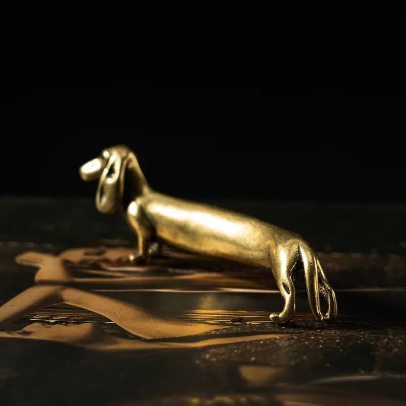 真鍮のダックスフンドの置物 アンティーク 【公式通販】