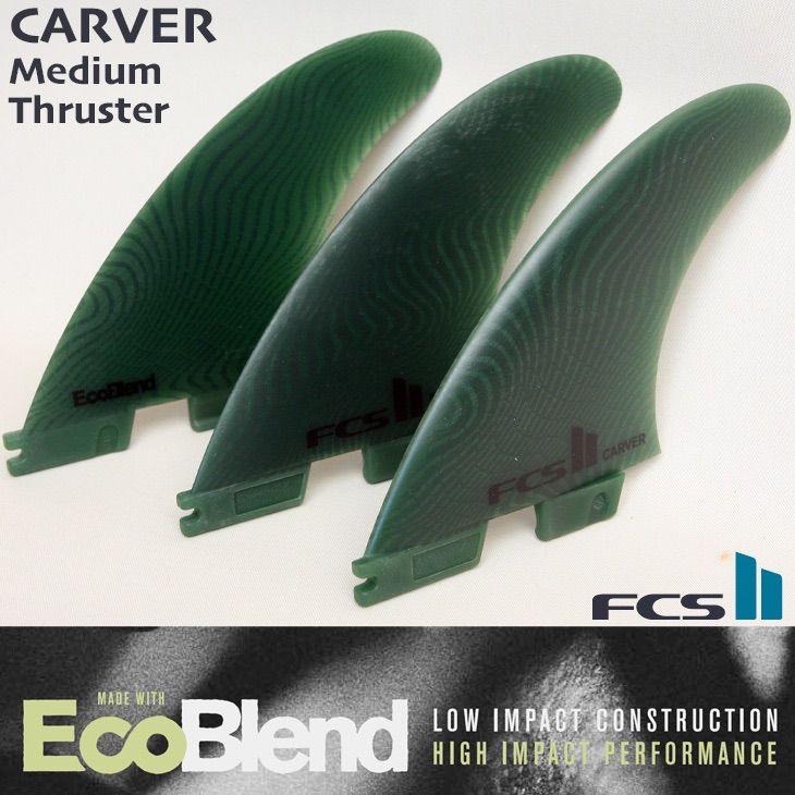 FCS2 CARVER ECO (M・L) NEOGLASS トライフィン ビーチブレイク向け パワーu0026ドライブ性重視 カーバー THRUSTER Msize EcoBlend 正規品