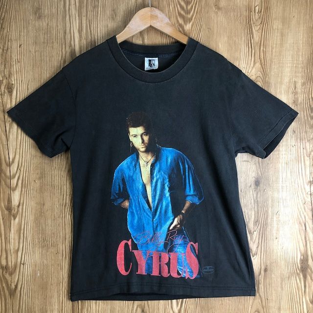90S VINTAGE BILLY RAY CYRUS TOUR  ツアーT カントリーミュージシャン バンドTシャツ メンズ Lサイズ位 黒 ブラック ストリート アメカジ 古着 e24060515