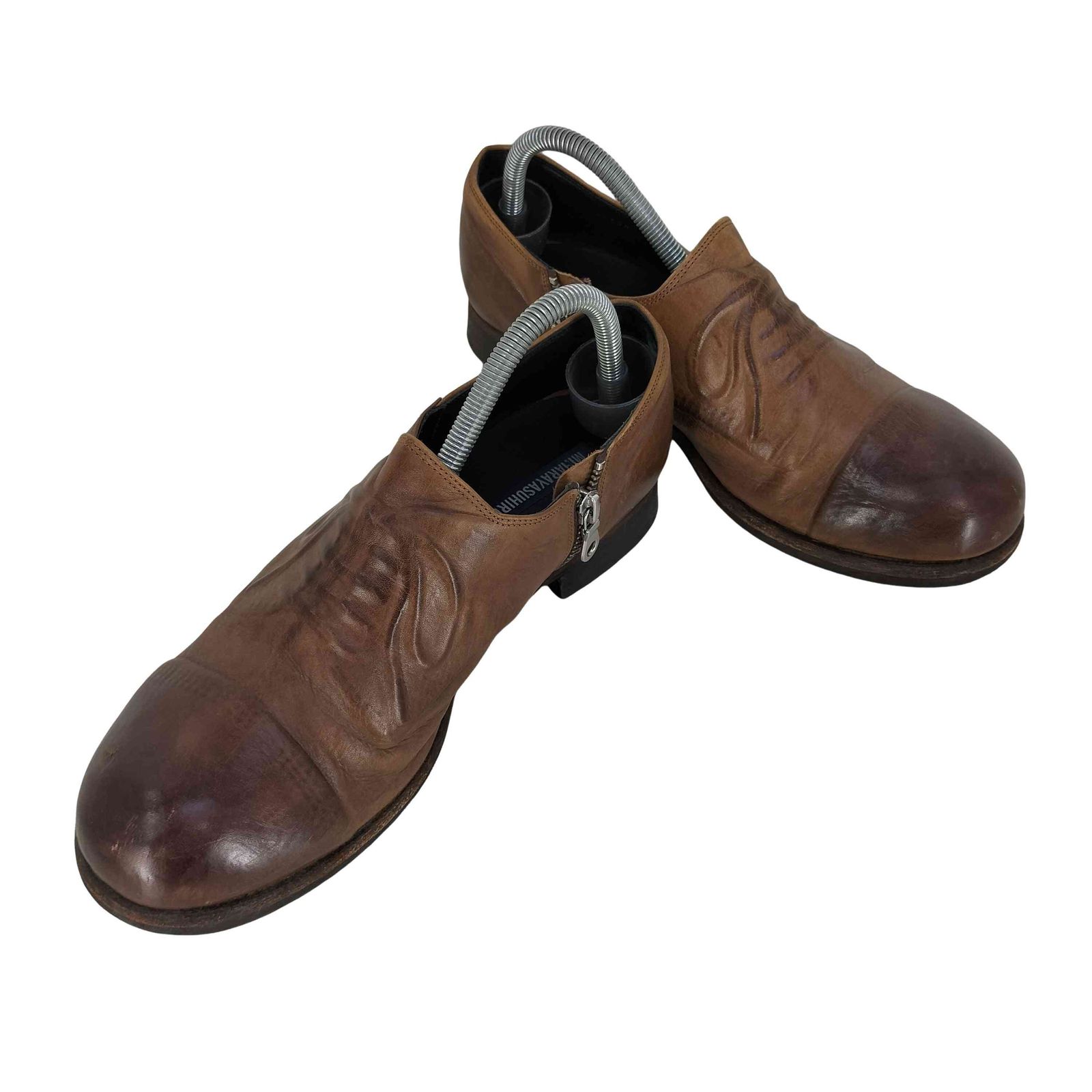 ミハラヤスヒロ　炙り出し　スリッポン miharayasuhiro 炙り出しレザーシューズ 3週間限定！ 炙り出しがテーマ