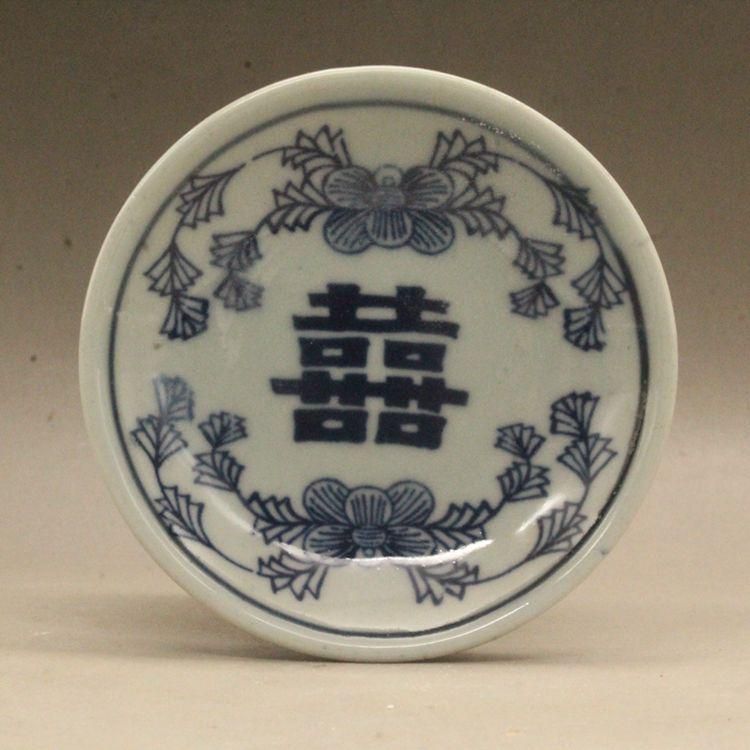 青花纏枝蓮紋将軍壺 景徳鎮 陶磁器 装飾品 現代工芸品 美術品 置物
