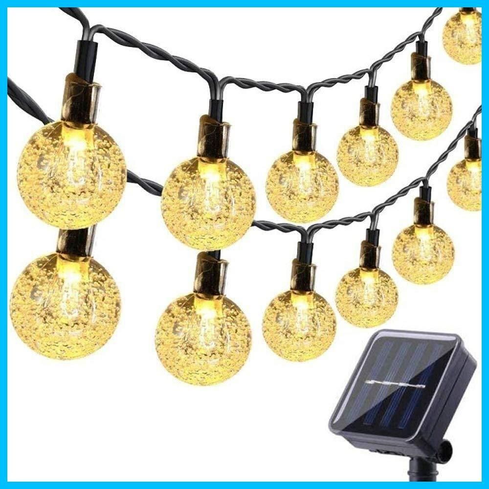 \半額SALE/ ソーラー LED ストリングライト イルミネーションライト 50電球 8モ9